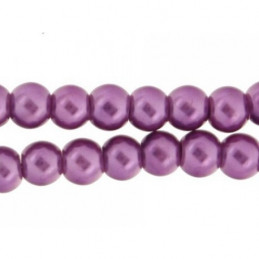 Lot de 240 perles Nacrées 6mm 6 mm - Violet améthyste