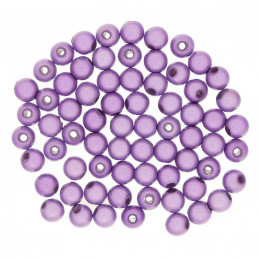 Lot de 100 perles miracles magiques 6mm 6 mm - Violet