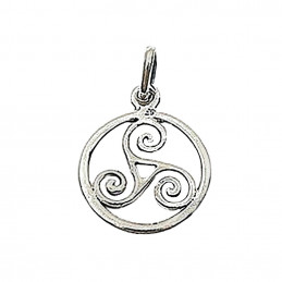Pendentif Triskell Triskell symbole celte celtique en argent 925°/00 + chaîne T2