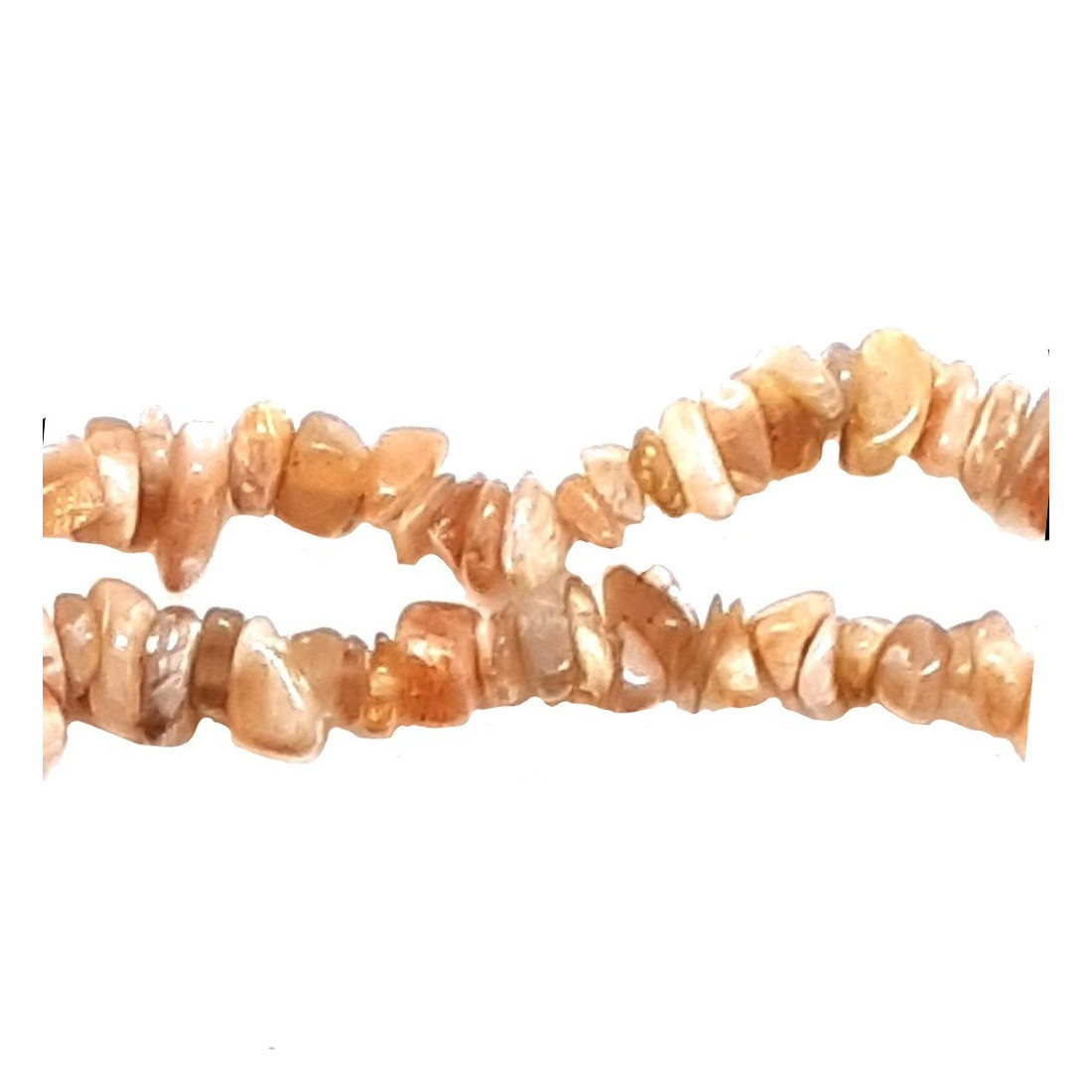 Fil de Chips perles en Pierre de soleil naturel - fil de 90cm