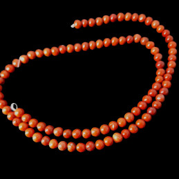 Fil de 95 perles rondes 4mm 4 mm en Jaspe rouge