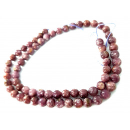Rose/Jaune lépidolithe perles rondes ordinaires 6 mm brin de 62+