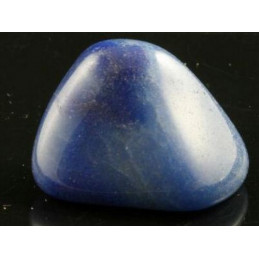 2 X Pierres roulées en Quartz Bleu à dumortiérite ou quartz lazu