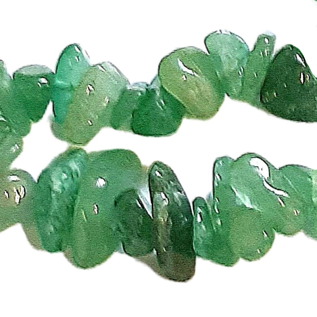Fil de Chips perles en aventurine verte - fil de 90cm
