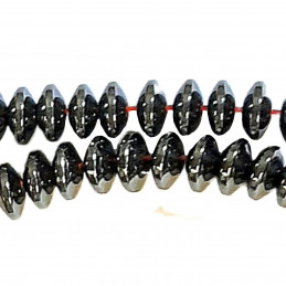 Fil de 150 perles rondelles abacus 4mm en mélange de pierres mix