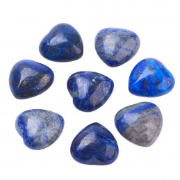 Petit coeur poli en lapis lazuli 2,5cm diamètre - 15gr