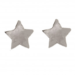 Boucles d'oreilles étoile simple en argent 925°/00