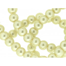 Lot de 240 perles Nacrées 6mm 6 mm - Blanc