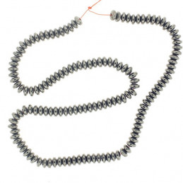 Fil de 150 perles rondelles abacus 4mm en mélange de pierres mix
