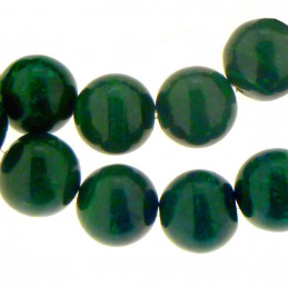 Fil de 20 perles rondes 8mm 8 mm en malachite verte naturelle