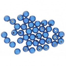 Lot de 50 perles miracles magiques 8mm 8 mm - Bleu lapis lazuli