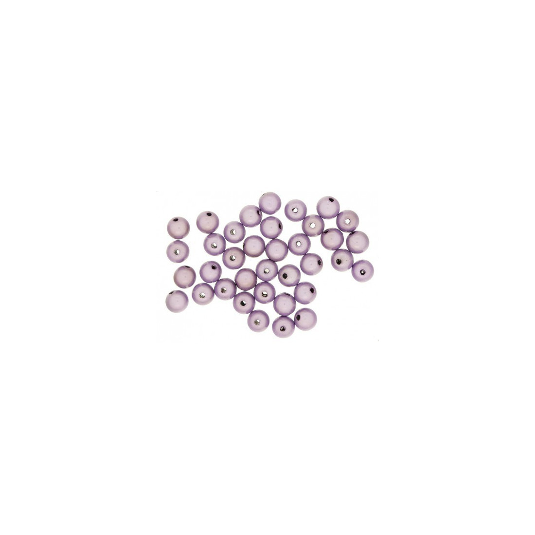 Lot de 50 perles miracles magiques 8mm 8 mm - Violet lilas clair