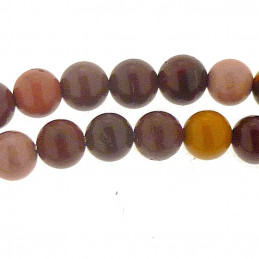Fil 89cm 250pc env Perles de Pierre Jaspe Mokaite Multicolore Rocailles Chip