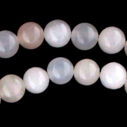 Fil de 60 perles rondes 6mm 6 mm en Aventurine rose