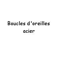 Boucle d'Oreille en Acier Inoxydable pour Homme, Femme et Enfant