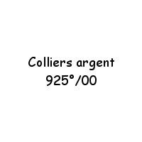 Colliers argent 925°/00