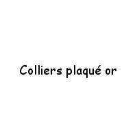 Colliers plaqué or