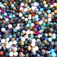 Lot de mélange de perles en pierres 4mm, 6mm, 8mm