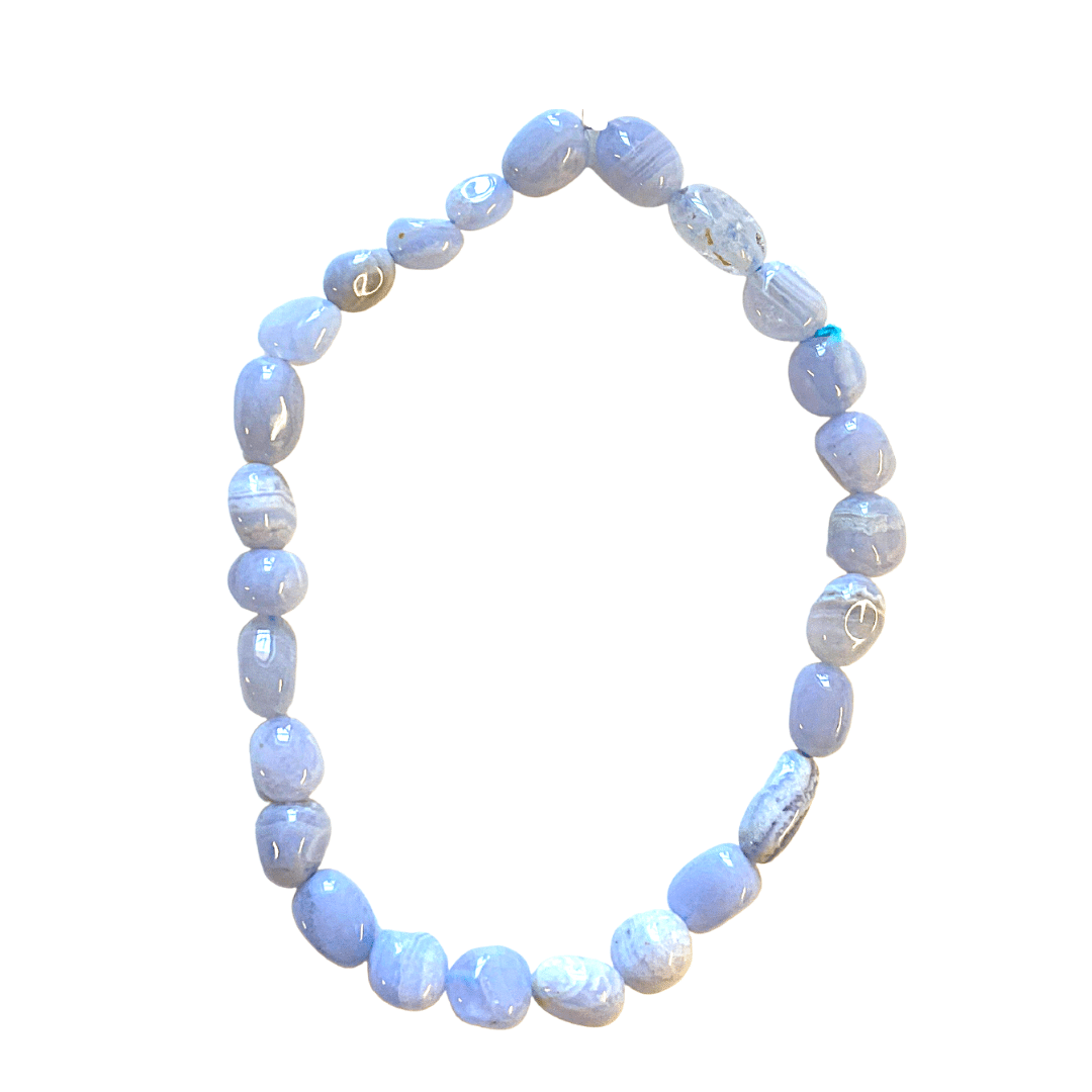 perles en agate blue lace